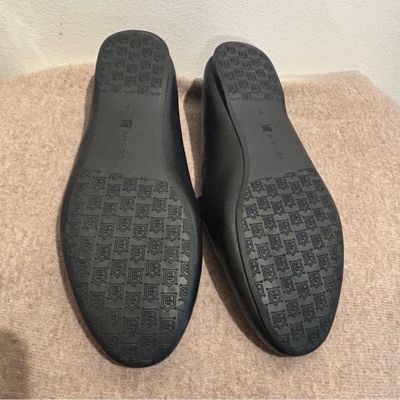 BIRDIES Sz 7 Slip On Slide Almond Toe Cap Ballet Glats Loafer Smooth Leather - Picture 5 of 12